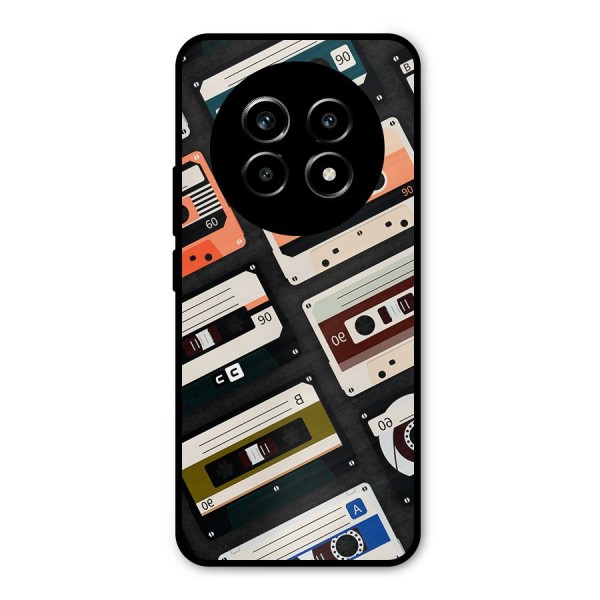 Vintage Retro Cassettes Metal Back Case for Realme 13 Pro