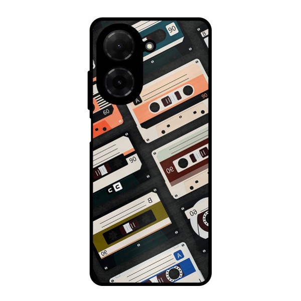 Vintage Retro Cassettes Metal Back Case for Redmi A5 4G