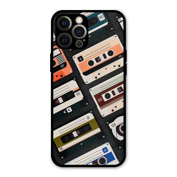 Vintage Retro Cassettes Metal Back Case for iPhone 12 Pro Max
