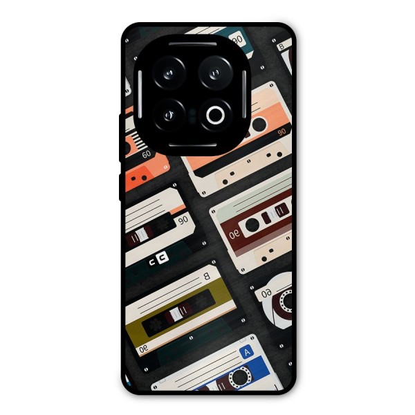 Vintage Retro Cassettes Metal Back Case for iQOO 13