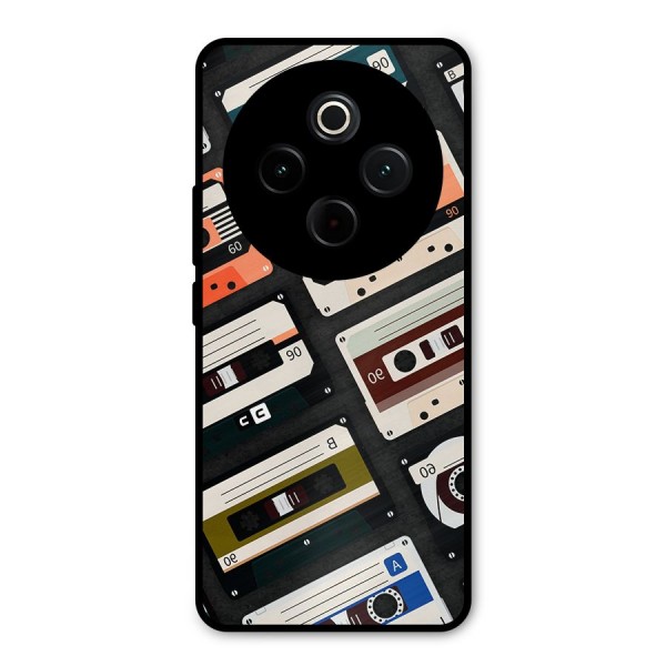 Vintage Retro Cassettes Metal Back Case for iQOO Z10