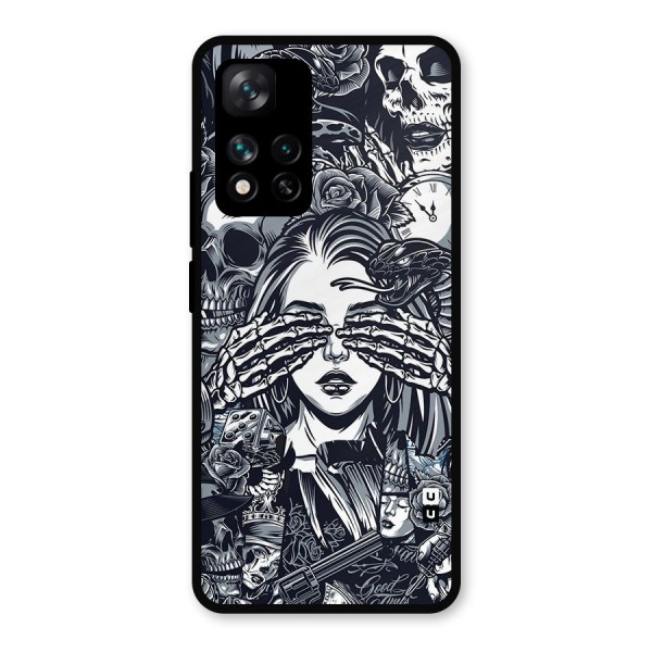 Vintage Skulls and Girl Style Metal Back Case for Xiaomi 11i 5G