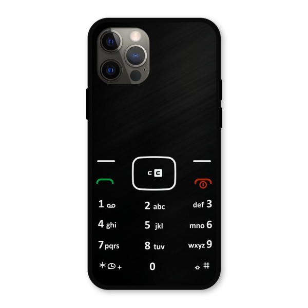 Vintage Smart Phone Metal Back Case for iPhone 12 Pro