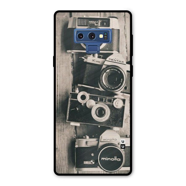 Vintage Style Shutter Metal Back Case for Galaxy Note 9