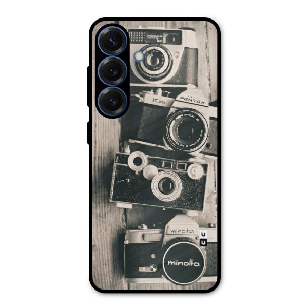 Vintage Style Shutter Metal Back Case for Galaxy S25