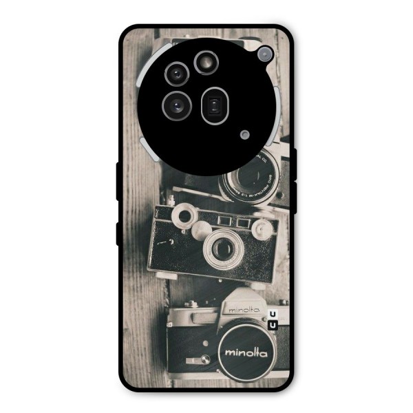 Vintage Style Shutter Metal Back Case for Nothing Phone 3a Pro