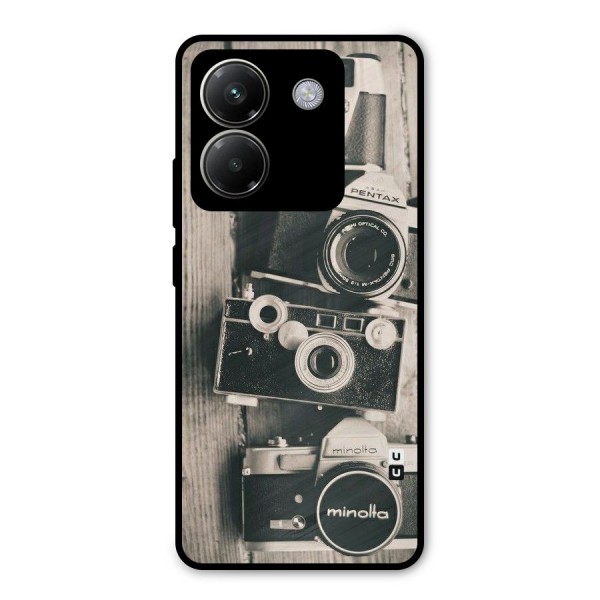 Vintage Style Shutter Metal Back Case for Poco M7 Pro 5G