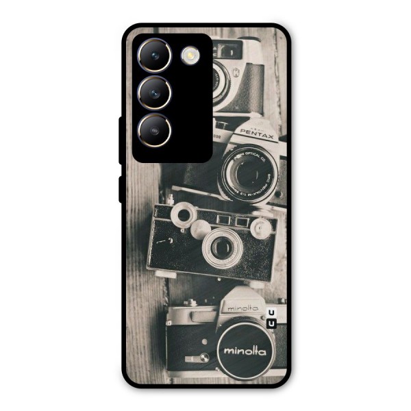 Vintage Style Shutter Metal Back Case for Vivo Y200e