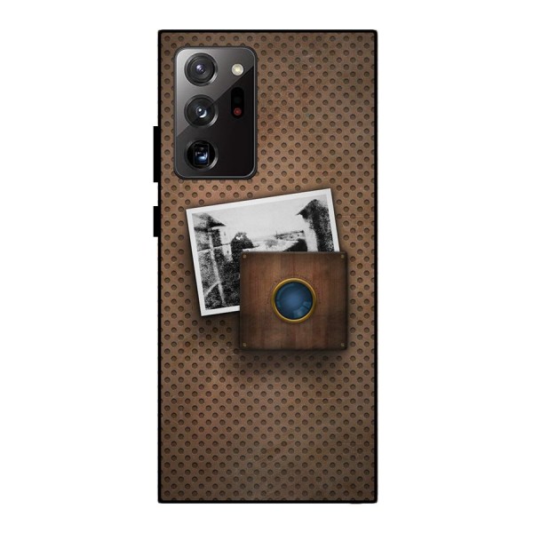 Vintage Wood Camera Metal Back Case for Galaxy Note 20 Ultra