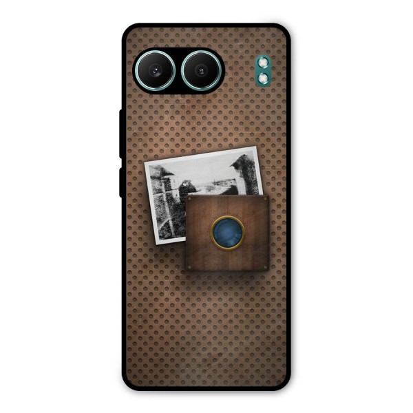 Vintage Wood Camera Metal Back Case for OnePlus Nord 4
