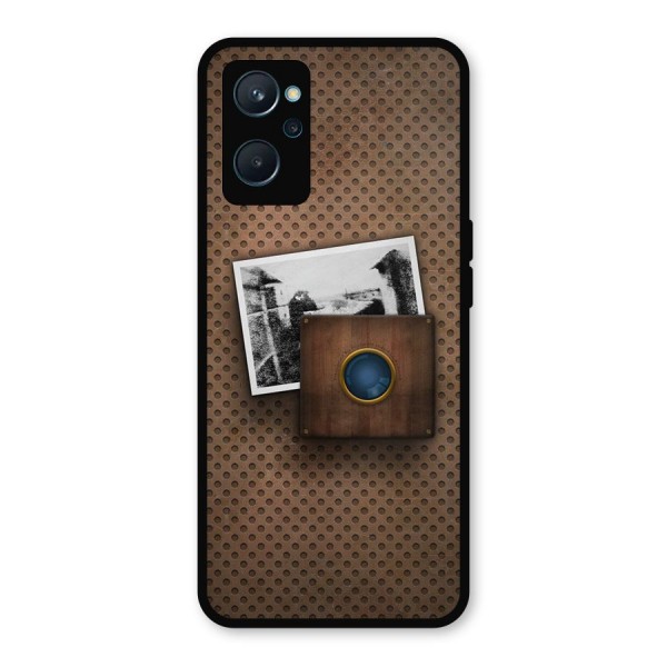 Vintage Wood Camera Metal Back Case for Realme 9i