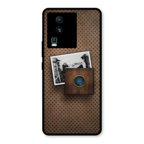 Vintage Wood Camera Metal Back Case for iQOO Neo 7 Pro