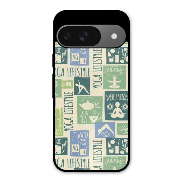 Vintage Yoga Lifestyle Metal Back Case for Google Pixel 9