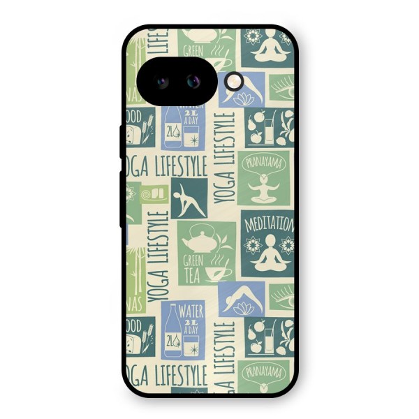 Vintage Yoga Lifestyle Metal Back Case for Google Pixel 9a