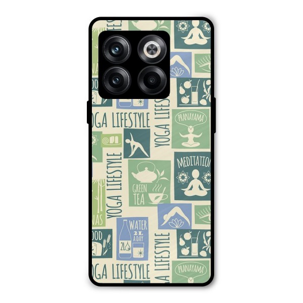 Vintage Yoga Lifestyle Metal Back Case for OnePlus 10T
