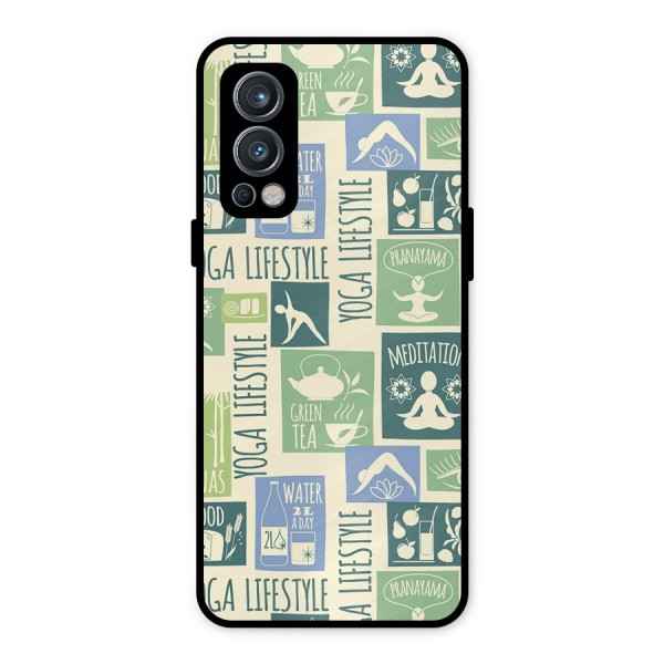 Vintage Yoga Lifestyle Metal Back Case for OnePlus Nord 2 5G