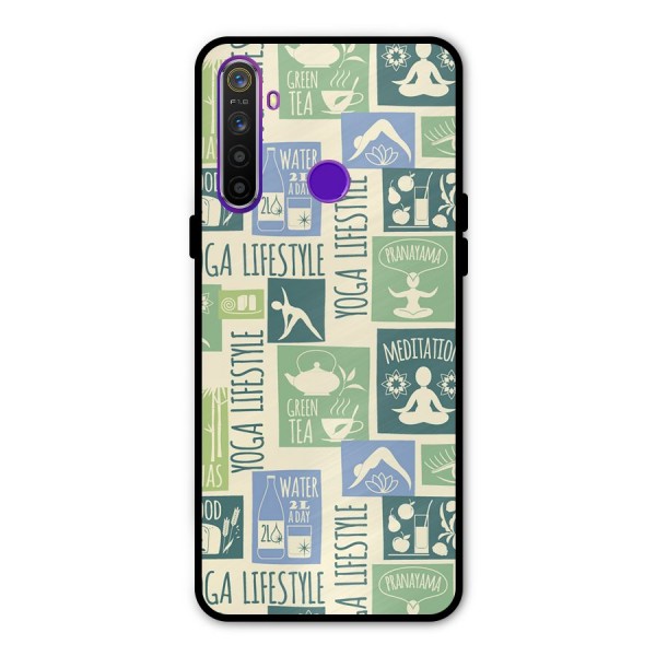 Vintage Yoga Lifestyle Metal Back Case for Realme Narzo 10