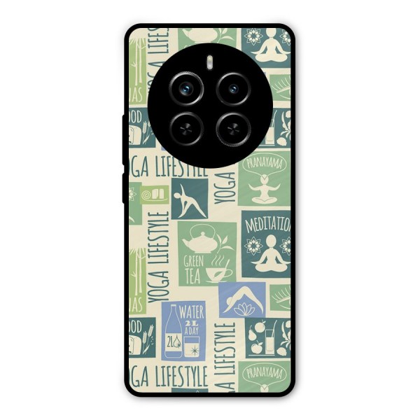 Vintage Yoga Lifestyle Metal Back Case for Realme P1 Pro
