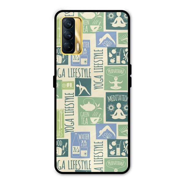 Vintage Yoga Lifestyle Metal Back Case for Realme X7