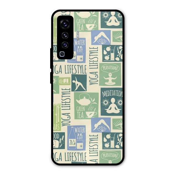 Vintage Yoga Lifestyle Metal Back Case for Vivo X50