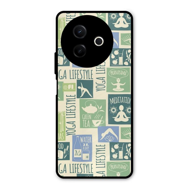 Vintage Yoga Lifestyle Metal Back Case for Vivo Y39