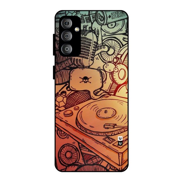 Vinyl Design Metal Back Case for Galaxy F23