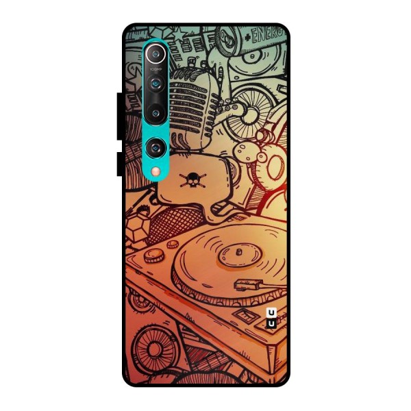 Vinyl Design Metal Back Case for Mi 10