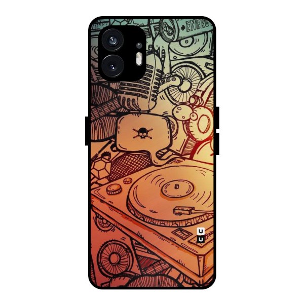 Vinyl Design Metal Back Case for Nothing Phone 2