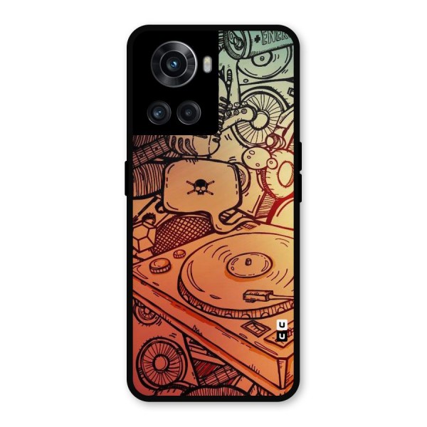 Vinyl Design Metal Back Case for OnePlus 10R