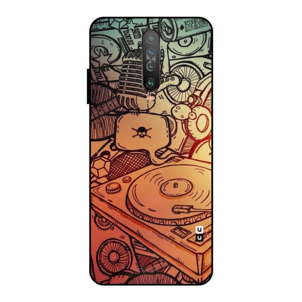 Vinyl Design Metal Back Case for Poco X2