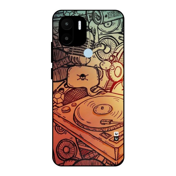 Vinyl Design Metal Back Case for Redmi A1+