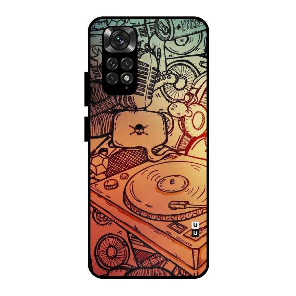 Vinyl Design Metal Back Case for Redmi Note 11 Pro