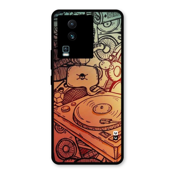 Vinyl Design Metal Back Case for iQOO Neo 7