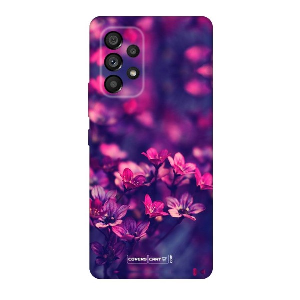 Violet Floral Original Polycarbonate Back Case for Galaxy A53 5G