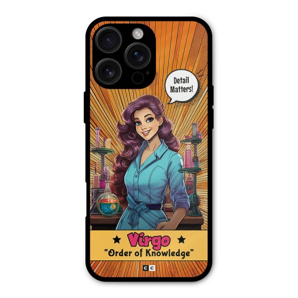 Virgo Order Metal Back Case for iPhone 16 Pro Max