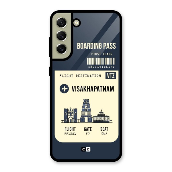 Vishakapatnam Boarding Pass Metal Back Case for Galaxy S21 FE 5G (2023)