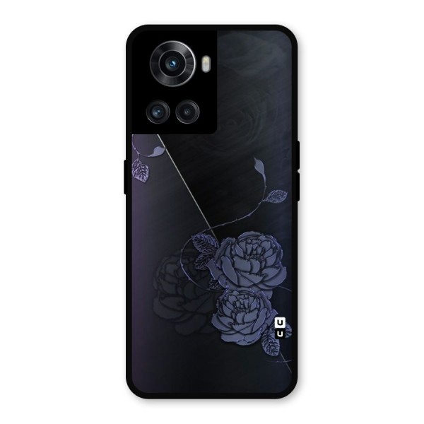 Voilet Floral Design Metal Back Case for OnePlus 10R