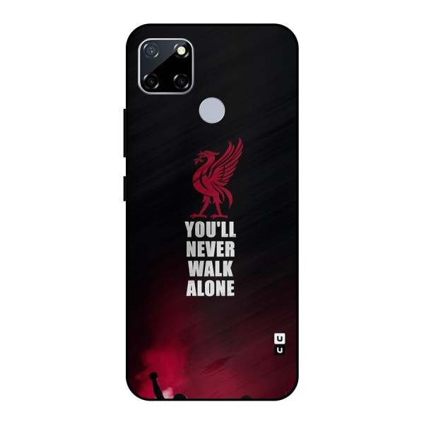 Walk Alone Metal Back Case for Realme Narzo 30A