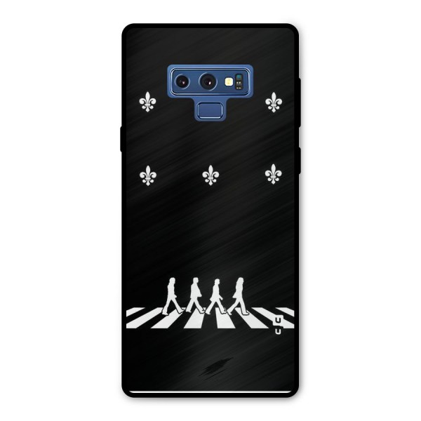Walking Four Metal Back Case for Galaxy Note 9