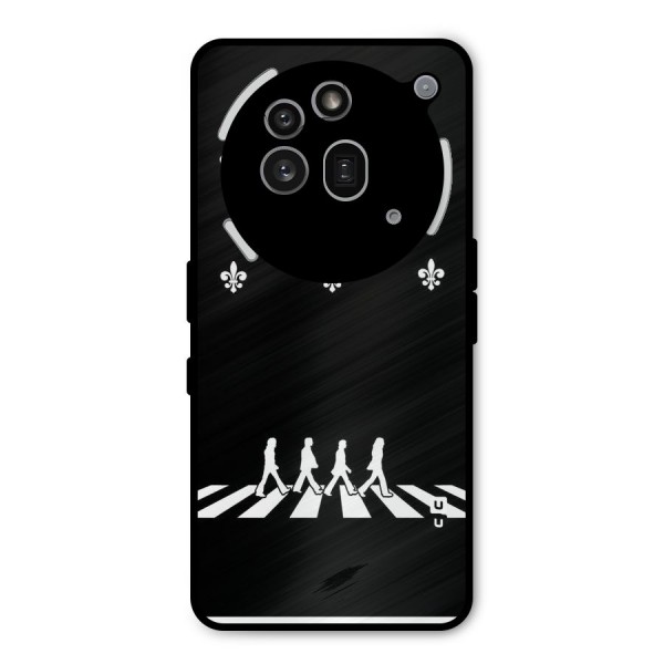 Walking Four Metal Back Case for Nothing Phone 3a Pro