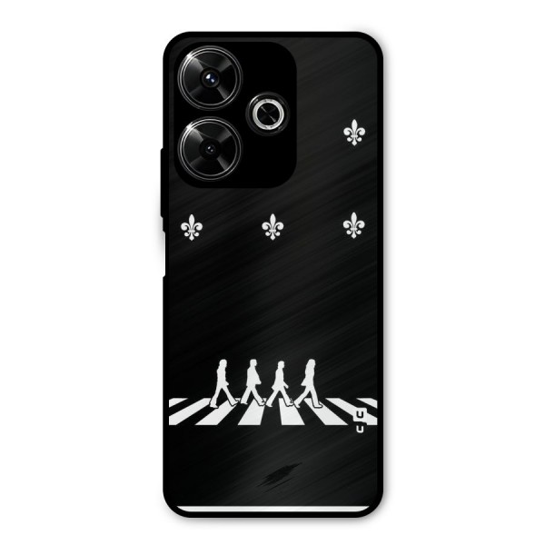 Walking Four Metal Back Case for Redmi 13 5G
