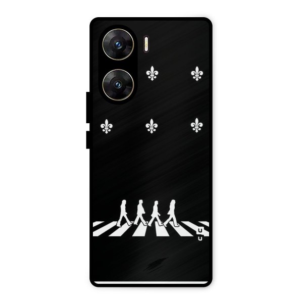 Walking Four Metal Back Case for Vivo V29e