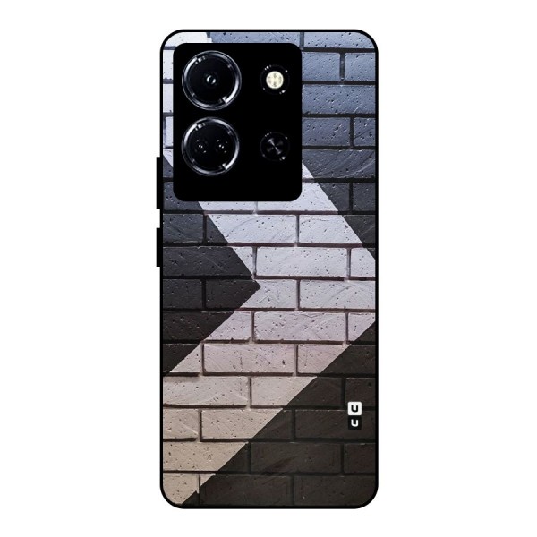 Wall Arrow Design Metal Back Case for Infinix Note 30 5G