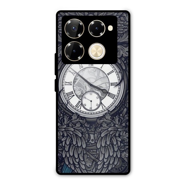 Wall Clock Metal Back Case for Infinix Note 40 Pro Plus