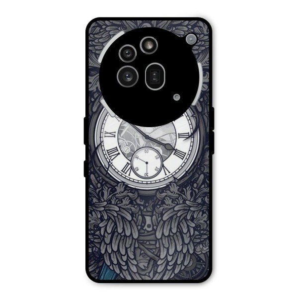 Wall Clock Metal Back Case for Nothing Phone 3a Pro