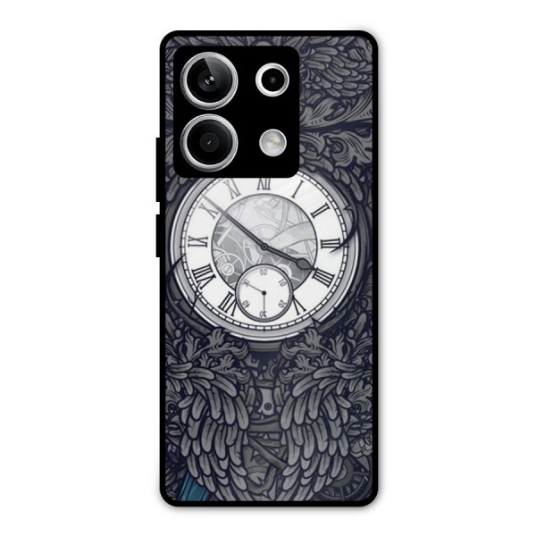 Wall Clock Metal Back Case for Redmi Note 13 5G