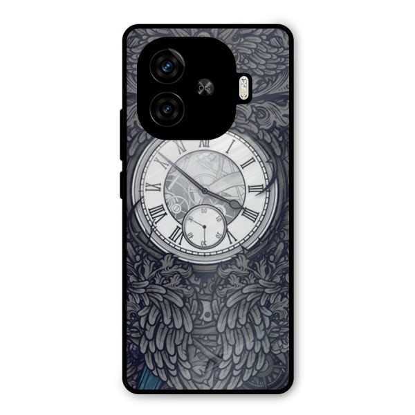 Wall Clock Metal Back Case for iQOO Z9 Turbo
