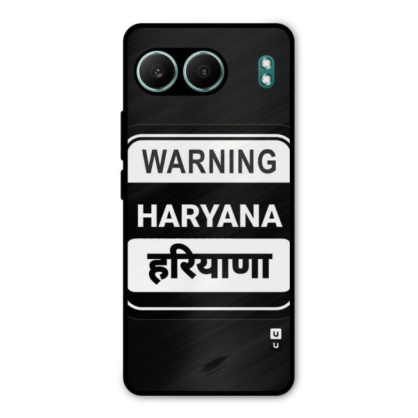 Warning Haryana Metal Back Case for OnePlus Nord 4