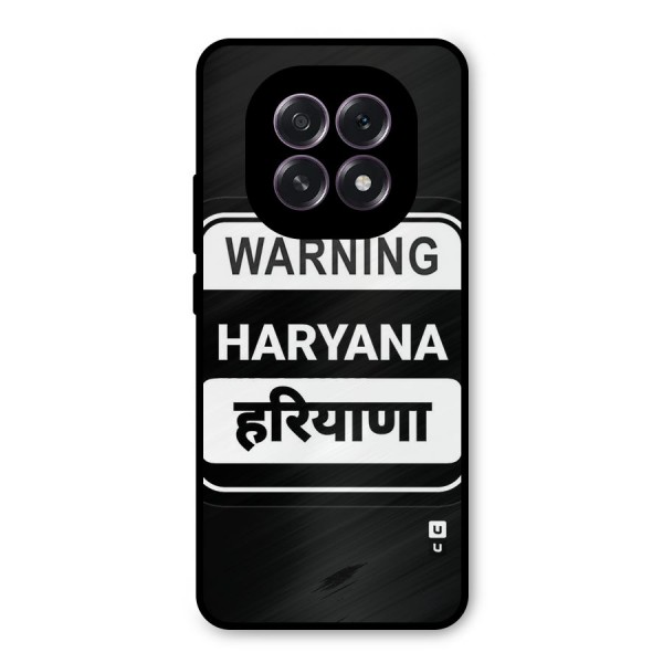 Warning Haryana Metal Back Case for Oppo F29