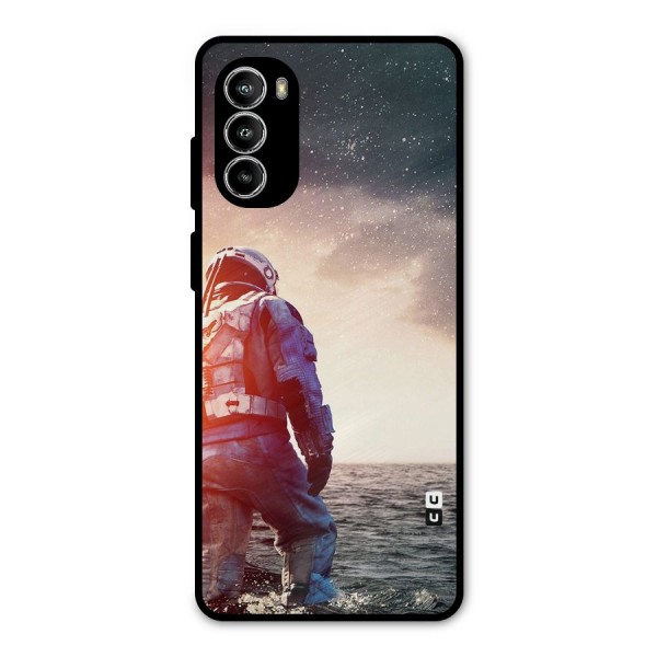 Water Astronaut Metal Back Case for Moto G82